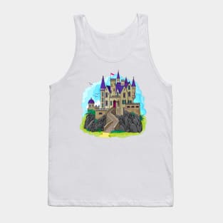 Fantasy gothic medieval fortress. Tank Top